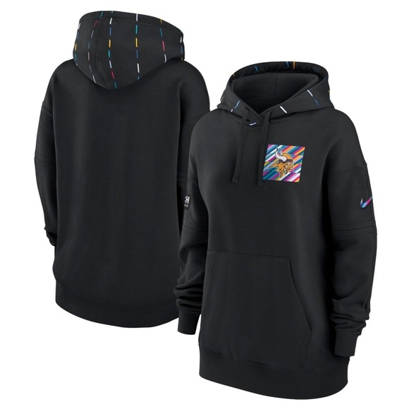 Nike Other - Nike NFL Minnesota Vikings Crucial Catch Hoodie Black Size L Men's